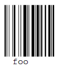 barcode for foo