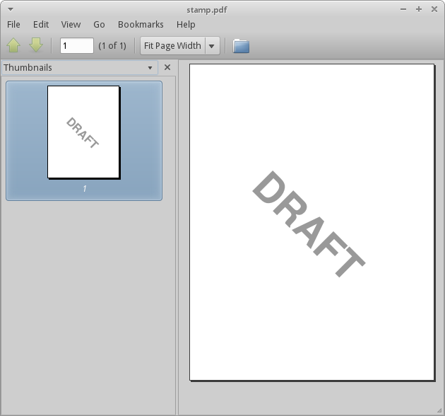 DRAFT stamp PDF in poppler